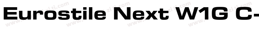 Eurostile Next W1G C字体转换
